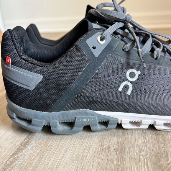 On Running Cloudflow 3 Running Shoes Black/Asphalt Men's-Size 11.5 - Picture 6 of 13